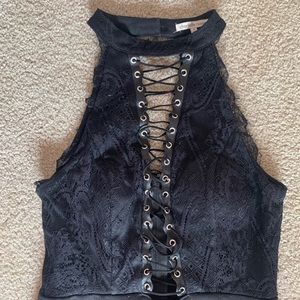 Charlotte Russe black lace dress